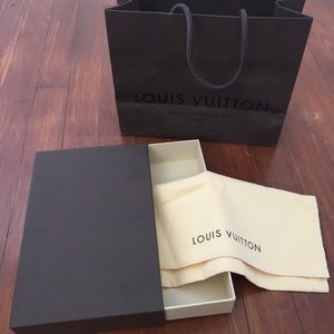 Louis Vuitton Gift Bag, Gift Box, and Dust Bag